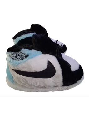 Nike Dunk Air Jordan Slippers, Unisex, blue & black, NWOT